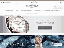 Tablet Screenshot of manfredijewels.com